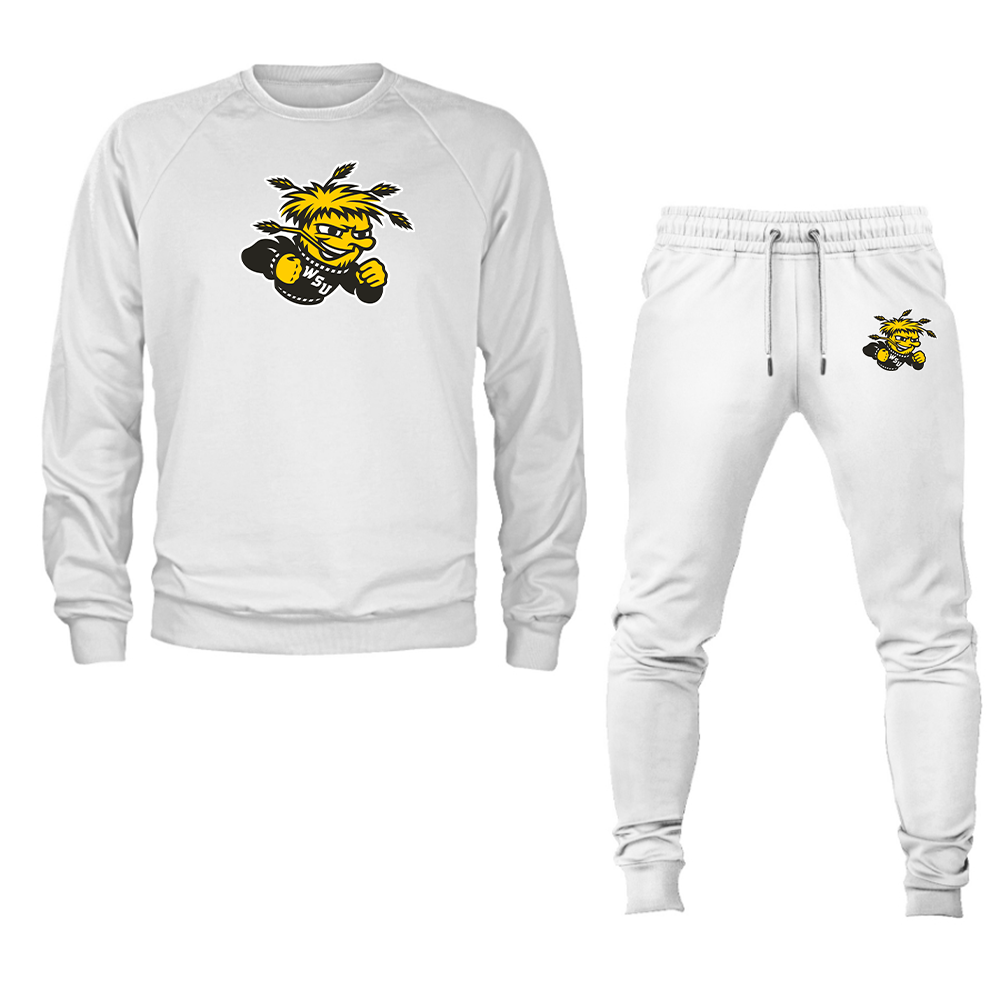 Men's Wichita State Shockers  Crewneck Sweatshirt Joggers Suit